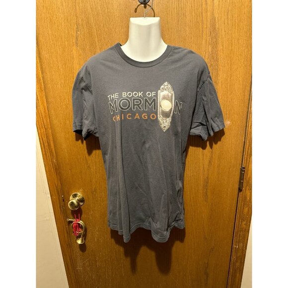 Size L large The Book Of Mormon The Musical Chicago t shirt grey - Picture 1 of 2